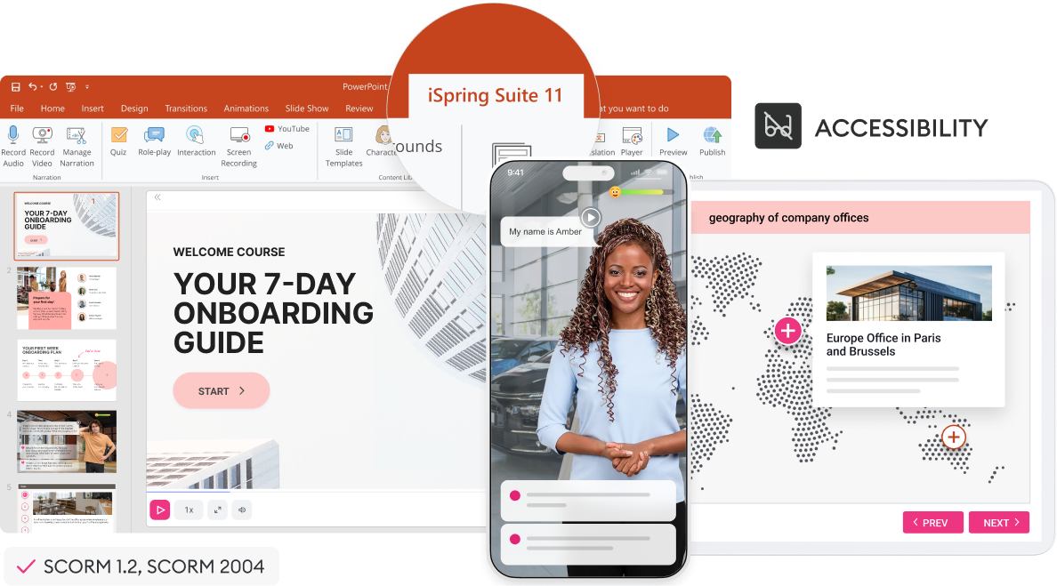 Creating a course with the iSpring Suite add-in
