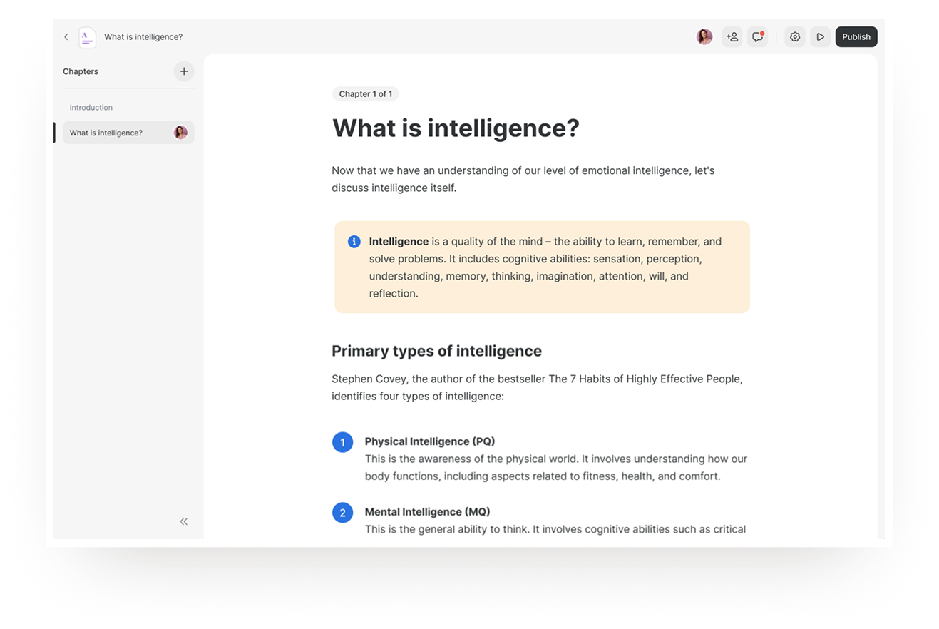 An alternative to Rise 360: iSpring Cloud AI