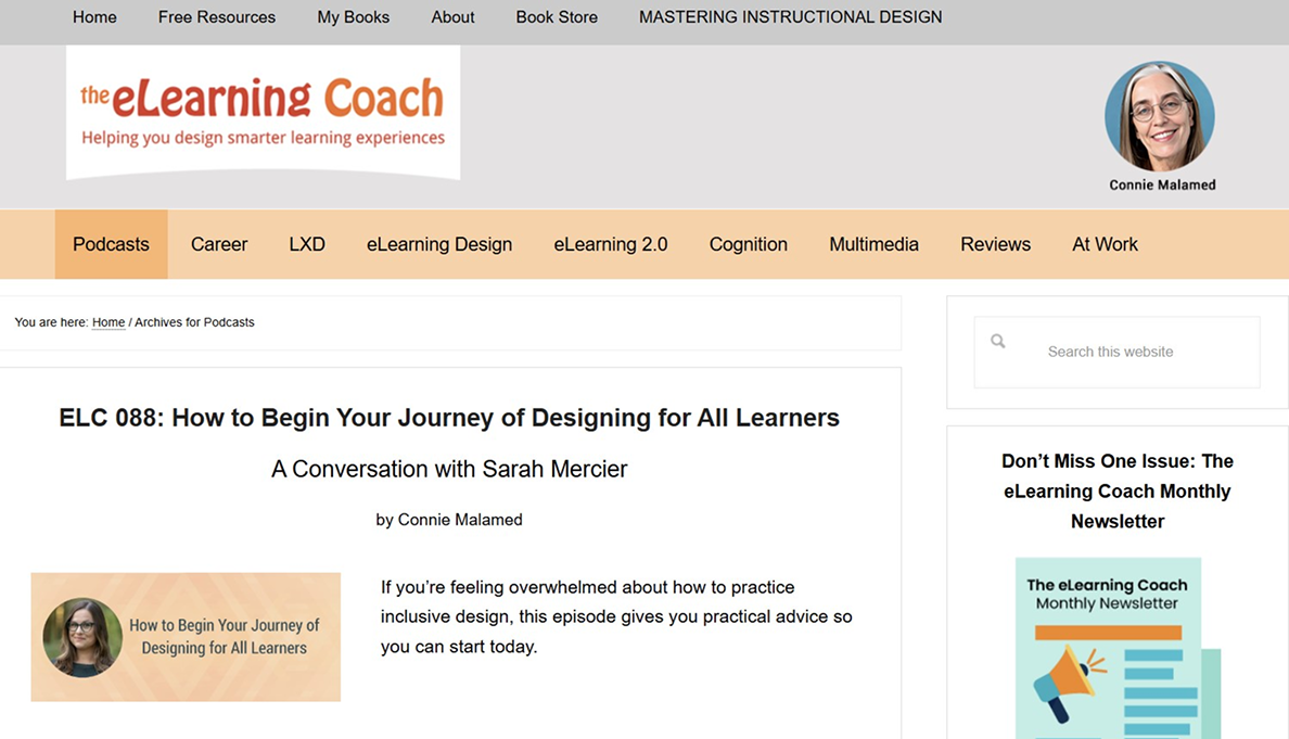 The eLearning Coach podcast