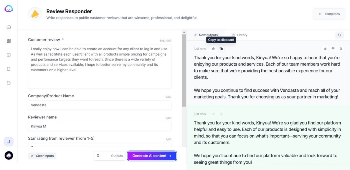 asper's Review Responder