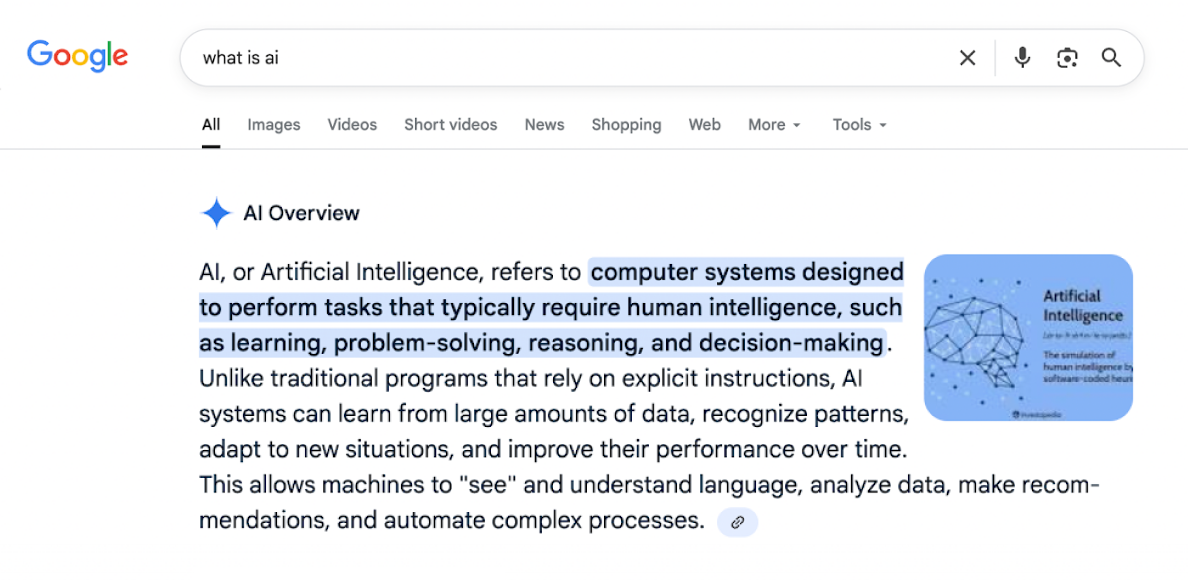 Google's AI Overviews