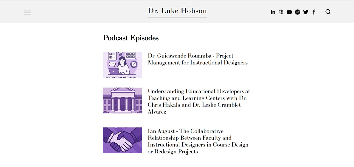 The Dr. Luke Hobson Podcast