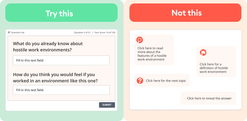 Mistaking clicks for interaction