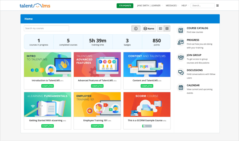 TalentLMS interface