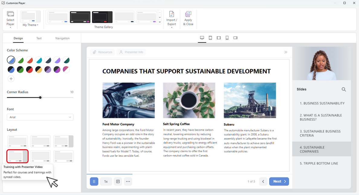 Online Lecture with Video template Online Lecture with Video template