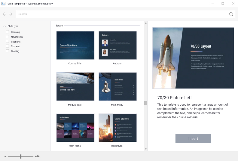 Ready-made templates