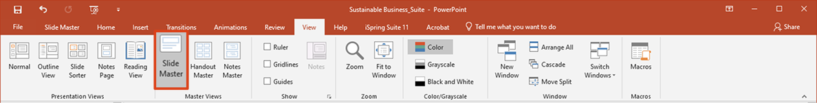 Slide Master Slide Master in PowerPoint