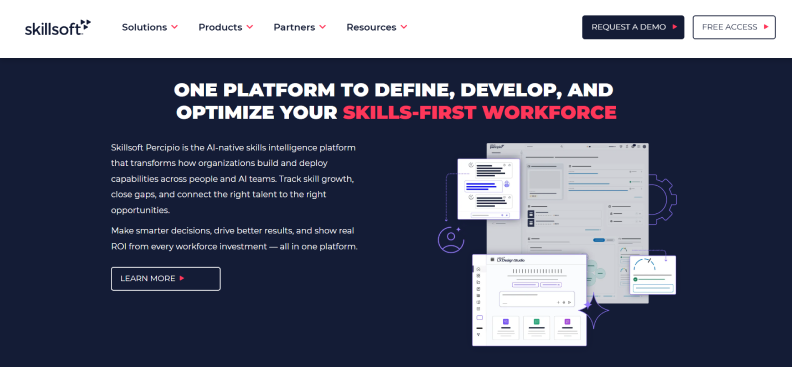 Skillsoft software for employee training