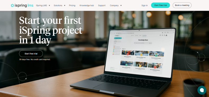 The iSpring LMS platform for employee training
