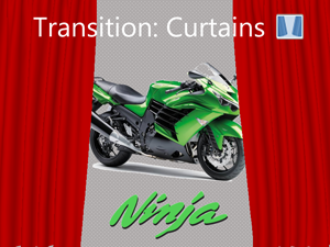 PowerPoint Transition: Curtains