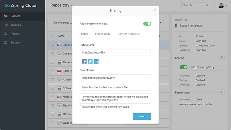 upload and share powerpoint presentations online with ispring cloud