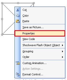Show Properties of The Control