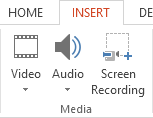 PowerPoint insert audio video