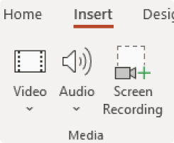 Insert button in PowerPoint