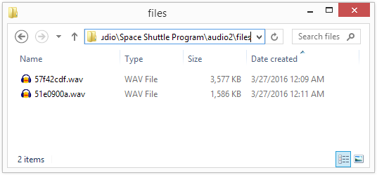 iSpring source audio folder uncompressed recorded audio files.