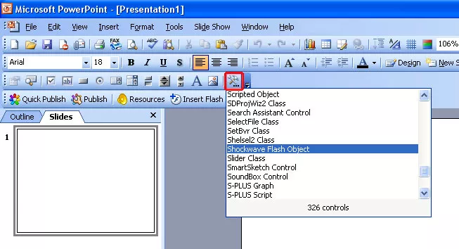 How To Insert Flash Into Powerpoint 2003/Xp