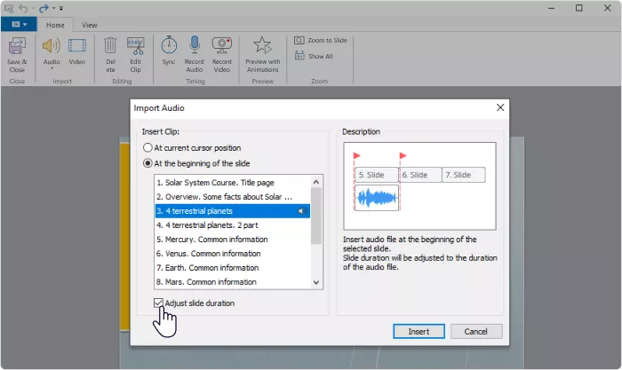 Adjust your audio narration to each slide 22.png